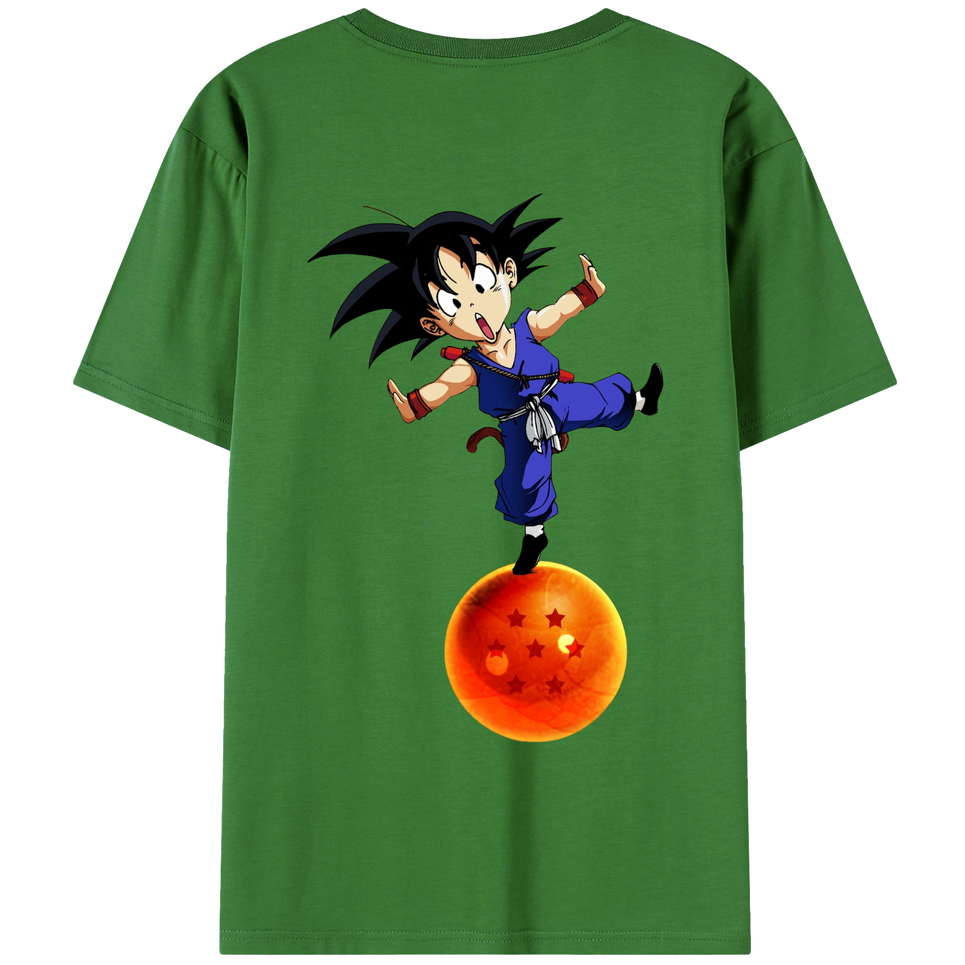 （画像用） ドラゴンボール 孫悟空（そん ごくう）Son Goku カカロット DRAGON BALL Kakarotto レディース半袖Tシャツ(バックプリント)